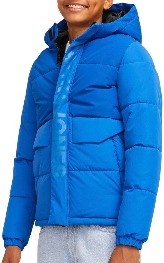 JACK & JONES JCOSPEED PUFFER SN JNR Jongens Jas - Nautical Blue - Maat 152