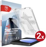 Rosso 2-Pack Screenprotector Geschikt voor Samsung Galaxy S23 FE | 9H Tempered Glass | Met Installatietray