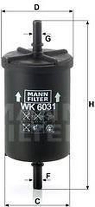 MANN FILTER Brandstoffilter WK6031
