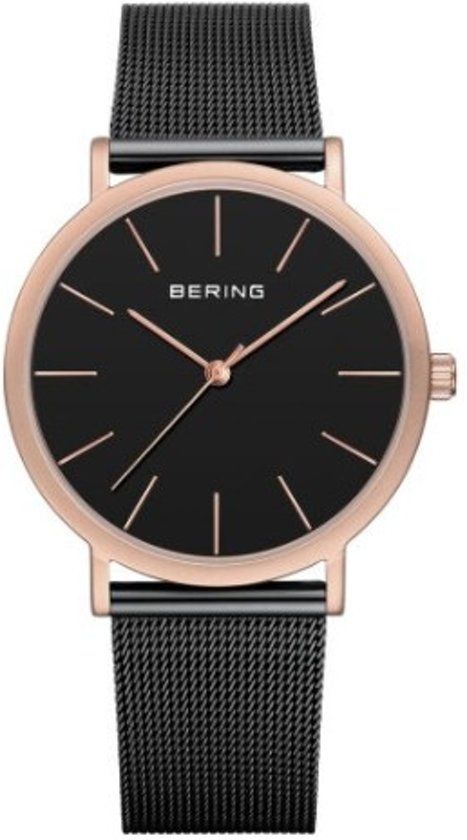 Bering 13436-166 - Horloge - RVS - Rosékleurig - Ø 36 mm