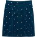 White Stuff Josie Velvet Embroidered Jupe Mi-long Bleu canard