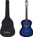 vidaXL Gitaar klassiek beginner met tas 4/4 39" blauw