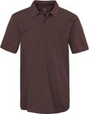 JP 1880 Heren Poloshirt Piqué Katoen Mahoniebruin Maat L