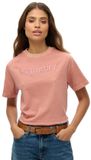 Superdry Core Boxy T-shirt met losse pasvorm en borduursel - Dames - T-shirts - Ash Rose