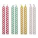 PME CA030 Gestreepte Kaarsen - 24 stuks - Multicolored