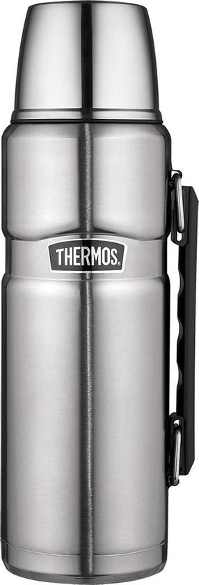 Thermos King Drinkfles emaille 1 liter zilver 2018 flessen kannen