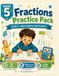 Fractions Practice Pack Grade 5: Equivalent Fractions, Comparing & Operations with Fractions | ___ No-Prep Worksheets with Answer Keys | CCSS-Aligned