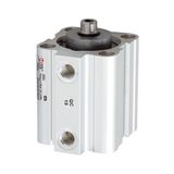 Riegler 3.EMF.16025 Korte slagcilinder, eenvoudig te bedienen, met magneet, zuiger Ø 16, hub 25, M5, werkdruk max. 10 bar, temp. -10 °C tot 80 °C