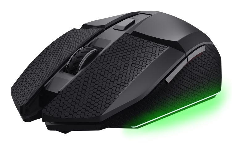 Trust GXT 122 Felox+ - Draadloze Gaming Muis - Met RGB verlichting - Dubbele draadloze verbinding - Zwart