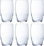 Luminarc Verres à boire Versailles - 12x pièces - verre - 375 ml - Verres à eau/verres à jus