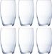 Luminarc Verres à boire Versailles - 12x pièces - verre - 375 ml - Verres à eau/verres à jus