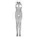 Leg Avenue Plus Größe Nahtlose Fischnetz Neckholder Bodystocking Model 8350Q Übergröße Schwarz, 1er Pack