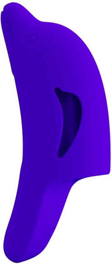 Pretty Love Delphini Vinger Vibrator Paars Siliconen USB Oplaadbaar 10 standen