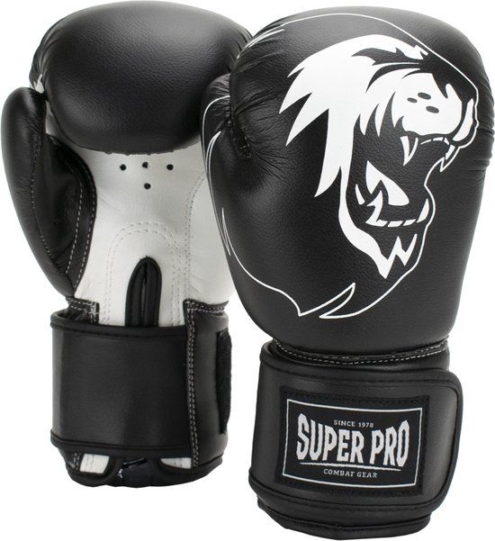 Super Pro Combat Gear Talent Bokshandschoenen Zwart/Wit 8oz