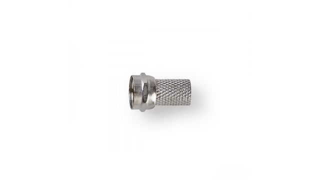 Nedis CSVC41904ME F-connector Mannelijk Voor 6,4mm-coaxkabels 25 Stuks Metaal