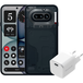 Nothing Phone (4a) 256GB Noir 5G + BlueBuilt Chargeur avec Port USB C 45W Blanc