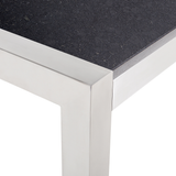 Beliani GROSSETO - Tuintafel - Zwart - 100 x 220 cm - Graniet