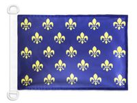 AZ FLAG Paviljoen Nautique Flower de Lys, blauw en goud, 45 x 30 cm, Franse vlag van de boot, 30 x 45 cm