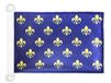 AZ FLAG Paviljoen Nautique Flower de Lys, blauw en goud, 45 x 30 cm, Franse vlag van de boot, 30 x 45 cm