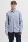 Jack & Jones Overhemd Jprblaparker Melange L/s Shirt Bf S 12287496 Navy Blazer Mannen Maat - L