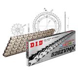 Kettingset DID Kettingset staal 520ZVM-X / 106 klinknagel slot voor Suzuki DR S 400 cc bj. 1980-1981
