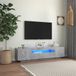 Prolenta Maison Exclusive - TV-meubel met LED-verlichting, betonkleur, 160x35x40 cm