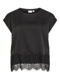 VILA Viellette S/S Full Satin Lace Top - Noos