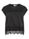 VILA Viellette S/S Full Satin Lace Top - Noos