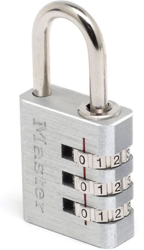 Masterlock 7630EURD hangslot 30mm 3-cijferig aluminium