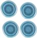 H&S Decoration Excellent Houseware Melamine Bordenset Blauw Verloop 4 Stuks