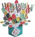 POP-UP 3D Pop-up wenskaart met envelop – Happy Birthday - Balloons