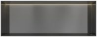 Hotbath &More Inbouwnis - 30 x 80 x 10 cm - Frameless - met LED-verlichting - Geborsteld Gunmetal PVD