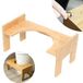 Tabouret de toilette en bambou – 45×24,5×28 cm, hauteur réglable 6 cm, charge 80 kg – pour enfants, seniors, constipation