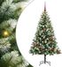 vidaXL - Kunstmatige Scharnierende Kerstboom met Gevlokte Sneeuw - Warmwit