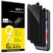 NEW'C 3 Stuks, Privacy Screen Protector voor iPhone 11, iPhone XR, verbeterde 28-graden smalle privacyhoek, ultraduurzame 9H-hardheid, bubbelvrij