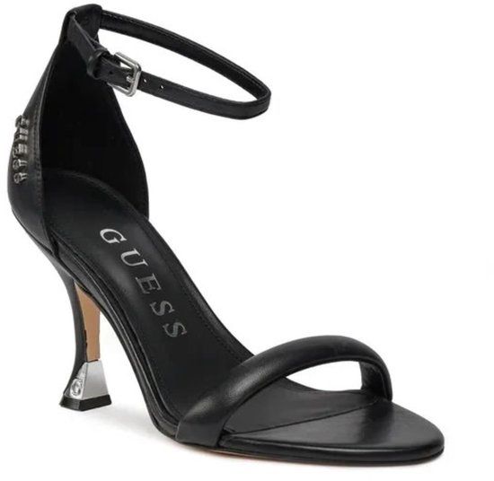 Guess Inata Dames Platform Stiletto Sandalen Zwart Leer Maat 41