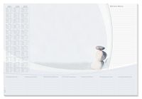SIGEL H7370 papieren bureau-onderlegger, DIN A2, kalender 2027-2029 en weekplanning, 30 vellen, bureauonderlegger om af te scheuren, van duurzaam papier