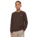 Malelions sweater met wafelstructuur - donkerbruin