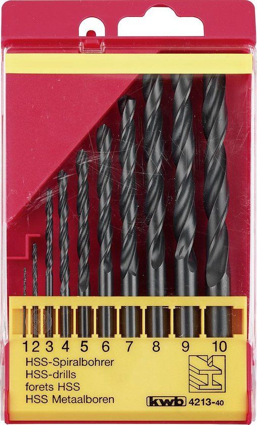 KWB HSS Borenset - 1-10 mm - 10-delig
