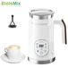 BioloMix Mousseur à lait professionnel 5-en-1 avec écran tactile LED, fabricant de mousse chaude et froide pour lattes et cappuccinos