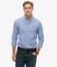 Superdry Essentials Lichtgewicht Slim Fitted Overhemd Blauw Maat S