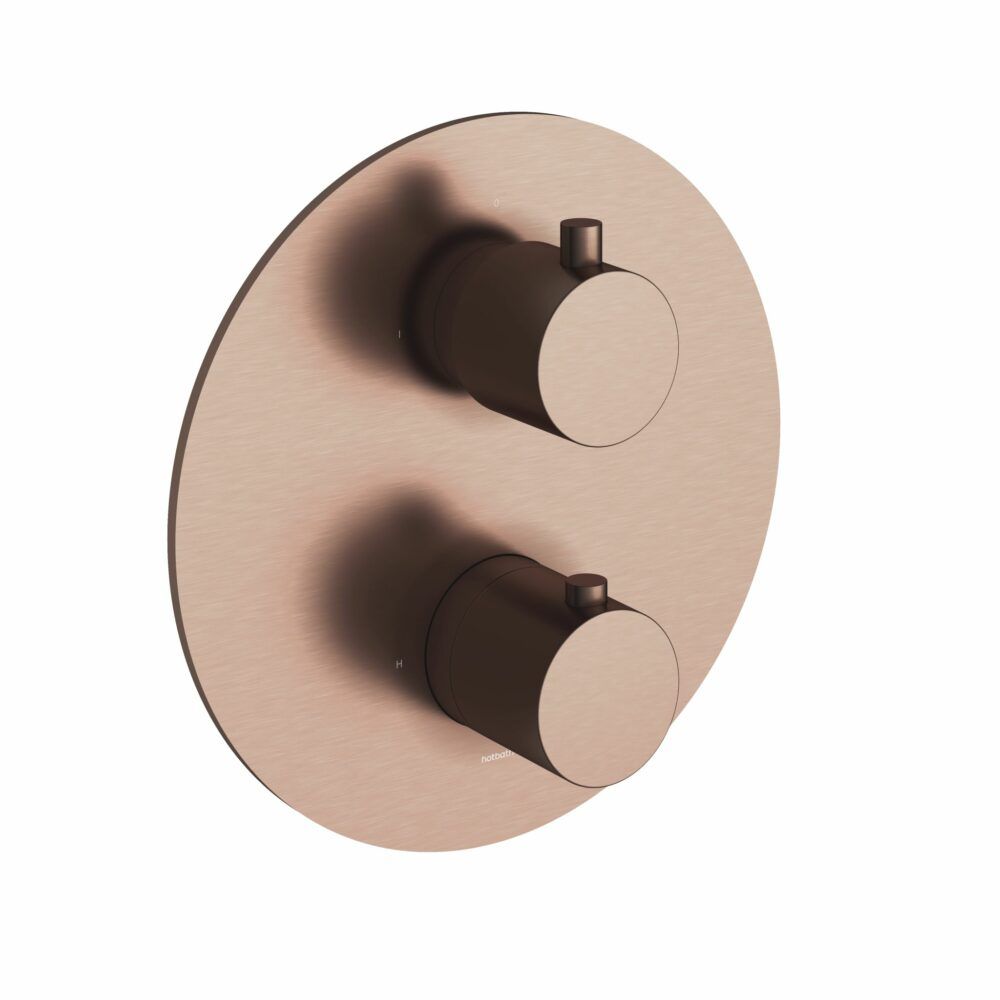 Hotbath Cobber CB009 inbouw thermostaat geborsteld koper PVD