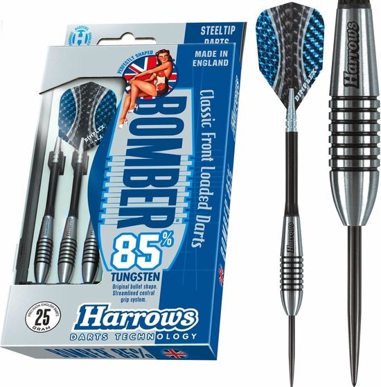 Harrows Bomer 85% Tungsten Steeltip dartpijlenset