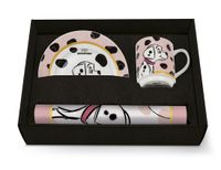 Egan 227019 servies 3 stuk(s) Polypropyleen (PP), Porselein Zwart, Roze, Wit