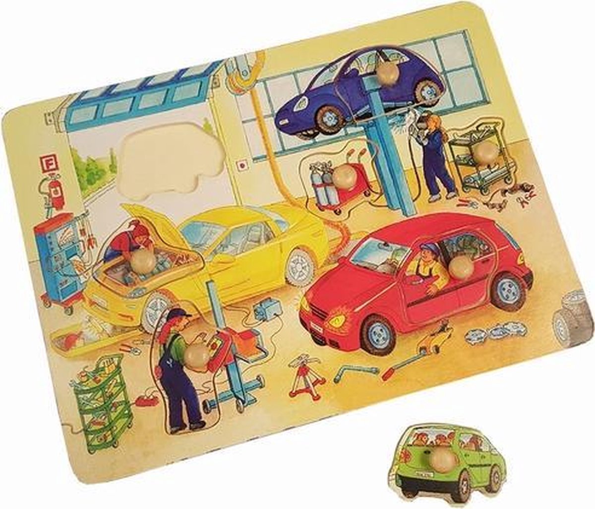 Playwood / Roel Noppen puzzel hout garage grote noppen