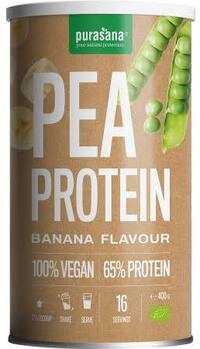 Purasana Vegan Erwt proteine Banaan bio 400 gr
