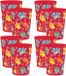 Pokémon thema drinkbeker - 8x - kersenrood - melamine - 250 ml - vaatwasserbestendig - vanaf 3 jaar