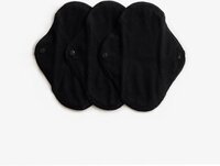 ImseVimse Wasbare Inlegkruisjes - Zwart - 3 Stuks - Biologisch Katoen - Herbruikbaar