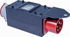 as - Schwabe MIXO krachtverdeler - CEE-stekker 400V/32A/5-polig, ca. 11 kW - FI stroomadapter - 1 x CEE stopcontact 400 V 16 A, 5-polig - stroomstation - buiten - Made Germany - IP44, 61712