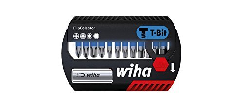 Wiha Bits, FlipSelector T-bit; PH/PZ/Torx/zeskant, 25 mm, voor het schroeven van schroeven in T-vorm